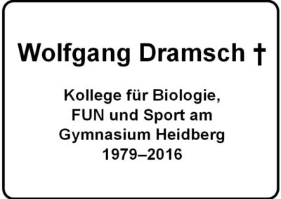 Wolfgang Dramsch †